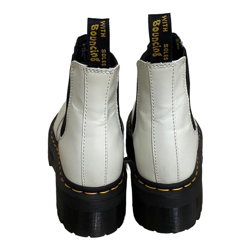 Dr Martens Quad Retro Chelsea Boots, Smooth White AirWair, Sz 6M - Picture 3 of 9
